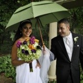 svadba dážď